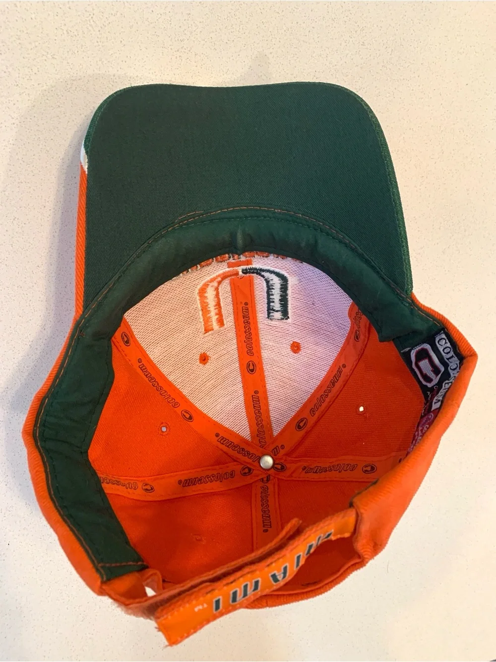 Vintage Miami Hurricanes Orange & Green Logo Cap with Adjustable Strap